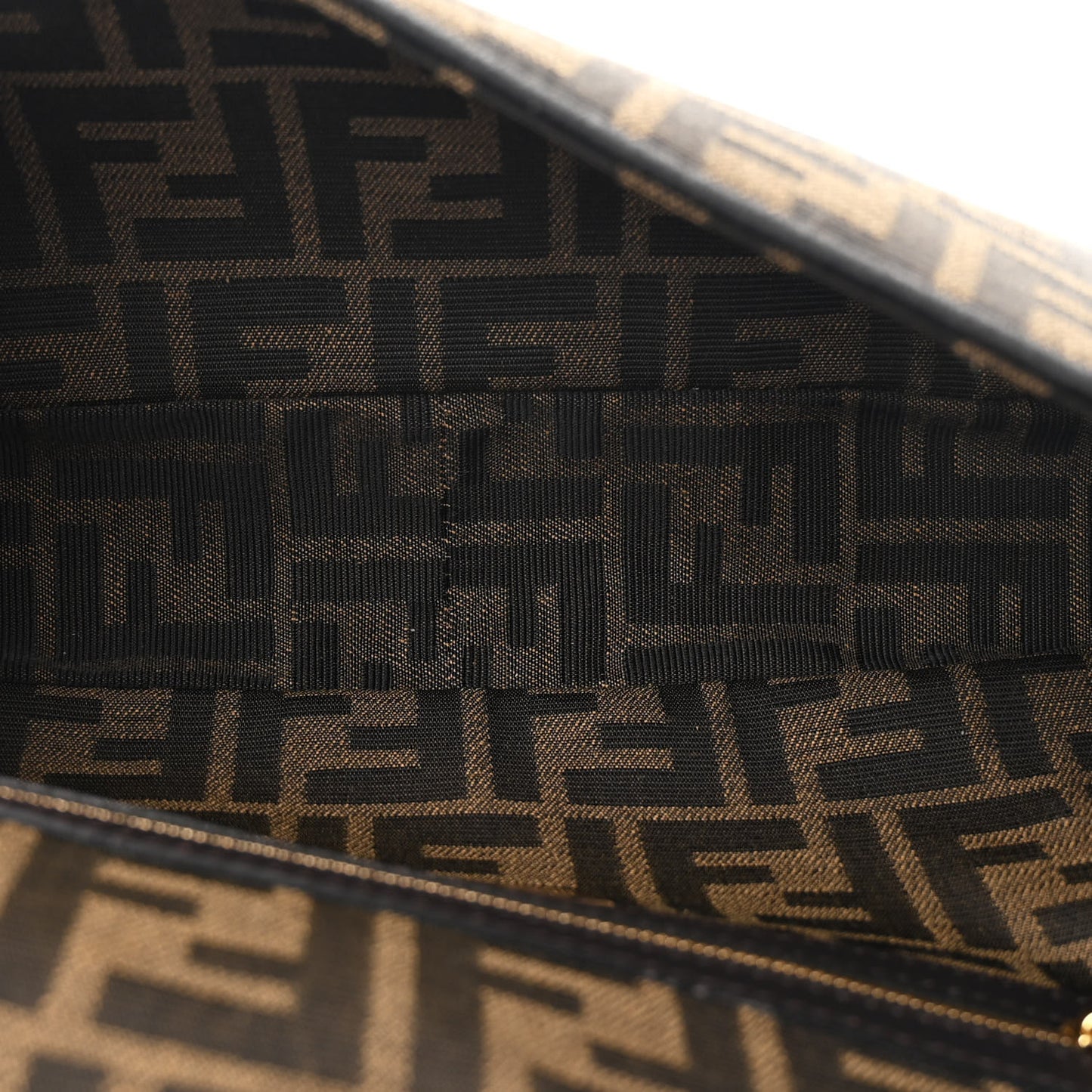 Fabric Jacquard FF 1974 Medium Baguette Tobacco Moro Black