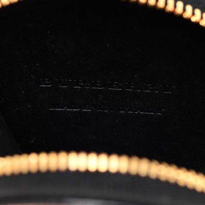 Burberry House Check Studded Zip Round Coin Purse Black 6 of 6