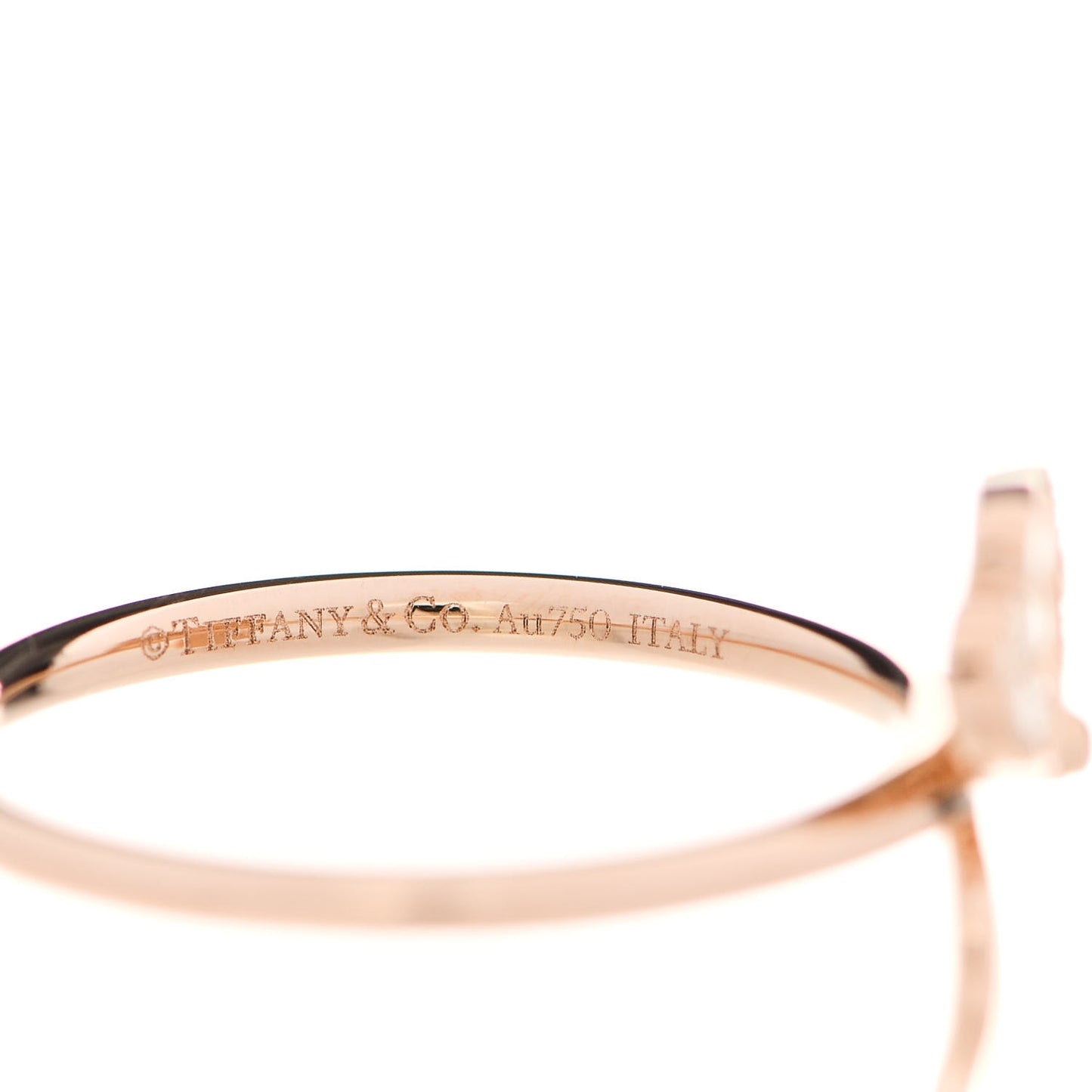 18K Rose Gold Diamond Paper Flowers Ring 53 6.25