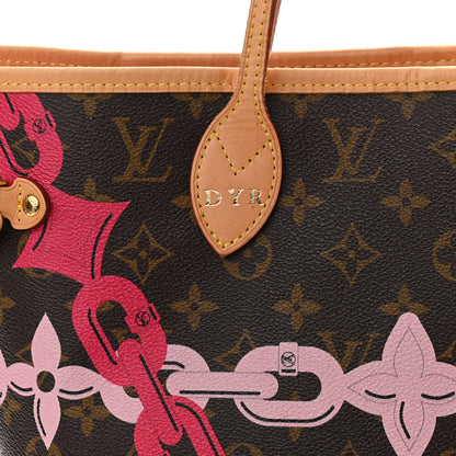 Louis Vuitton Monogram Bay Neverfull MM Rose Ballerine Poppy 11 of 11