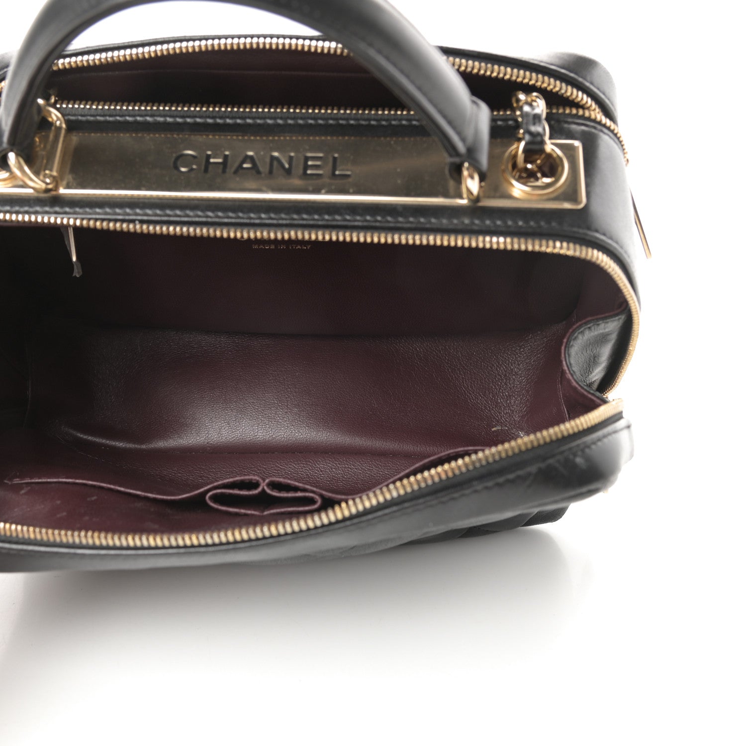 Chanel Lambskin Quilted Medium Trendy CC Bowling Bag Black 5 of 15