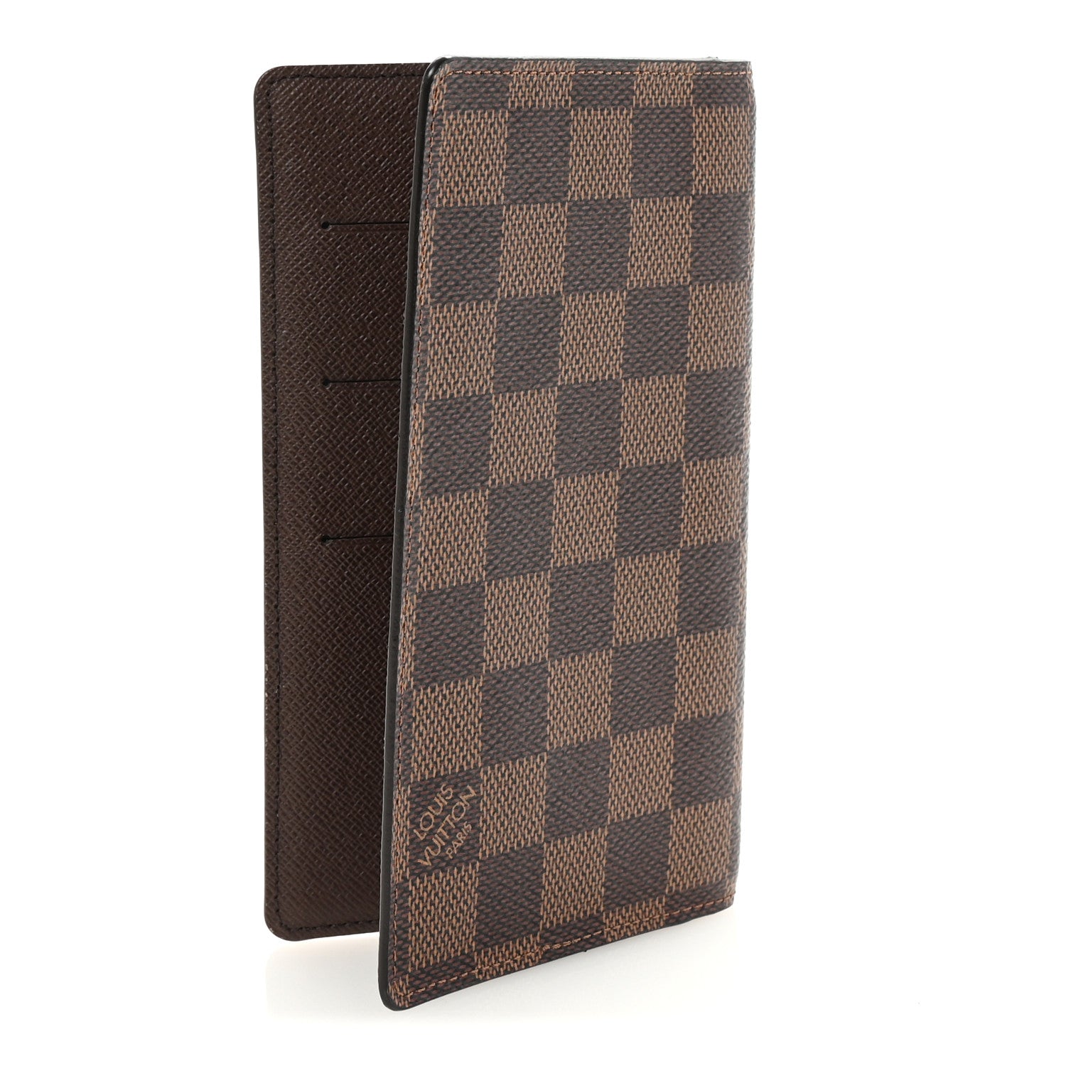 Louis Vuitton Damier Ebene Checkbook Cover Wallet 3 of 6