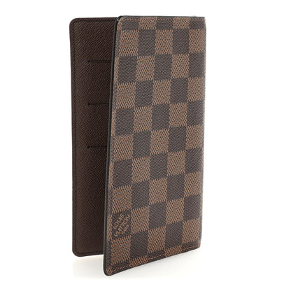 Louis Vuitton Damier Ebene Checkbook Cover Wallet 3 of 6