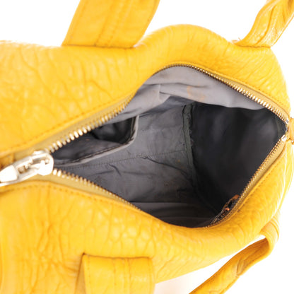 Alexander Wang Pebbled Lambskin Rocco Yellow Light Gold Hardware 2 of 13