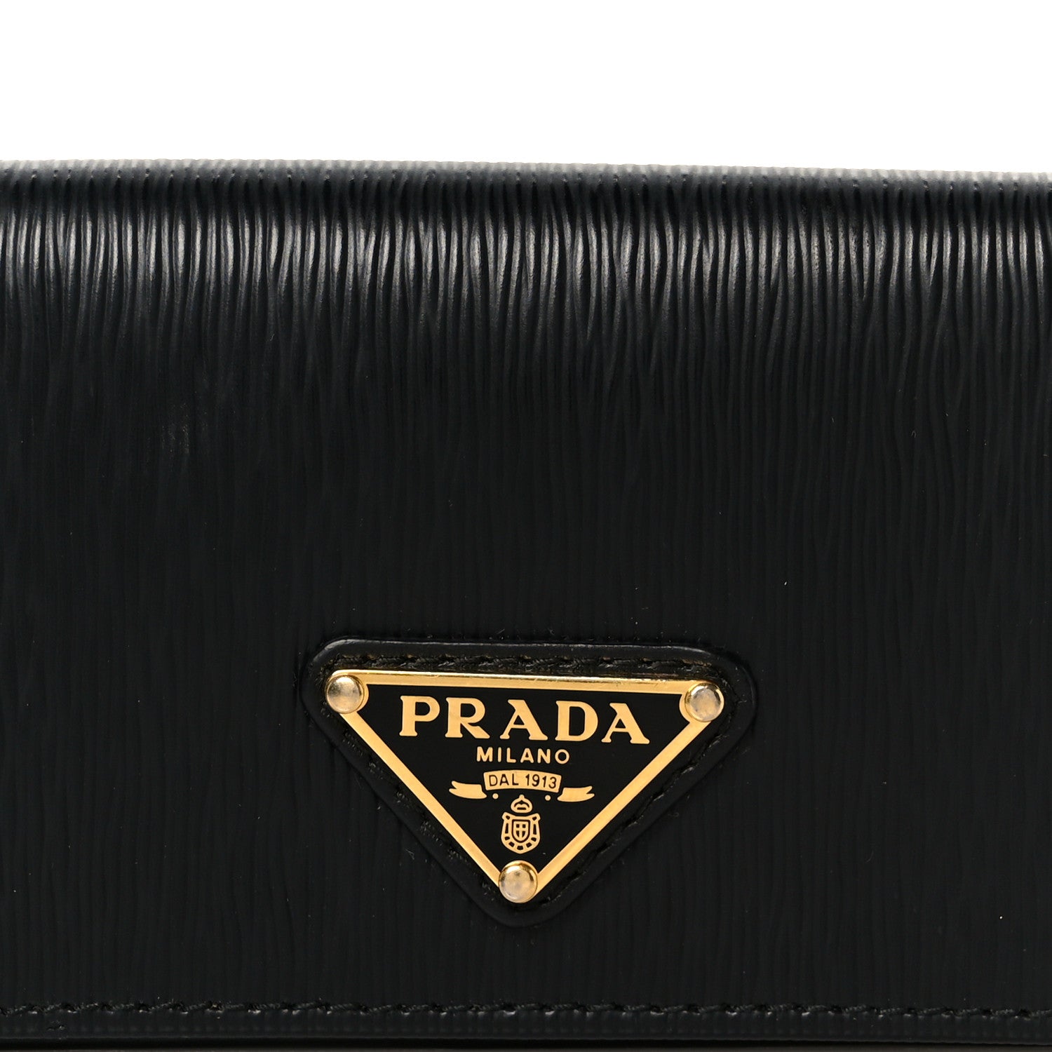Prada Vitello Move Triangle Logo Card Holder Black 8 of 8