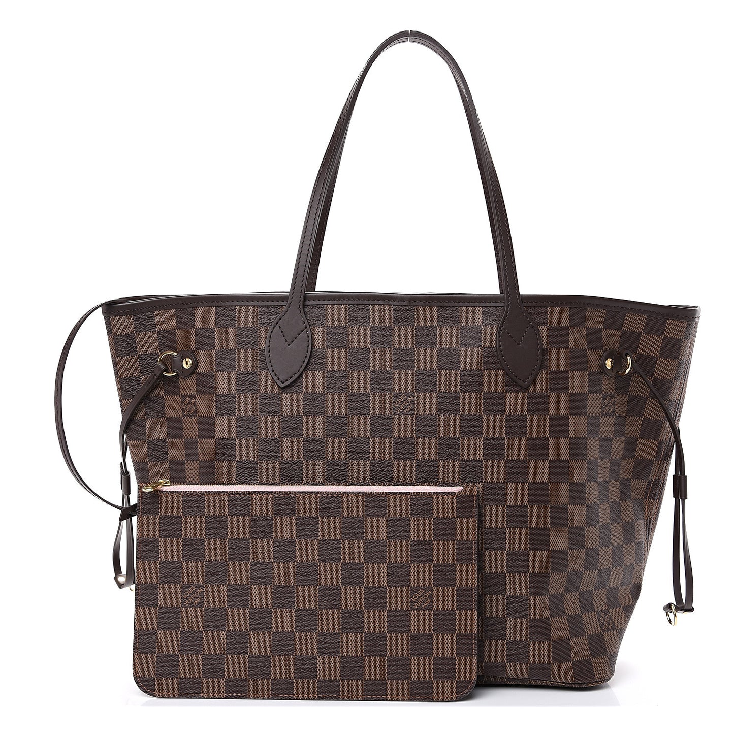 Damier Ebene Neo Neverfull MM Rose Ballerine