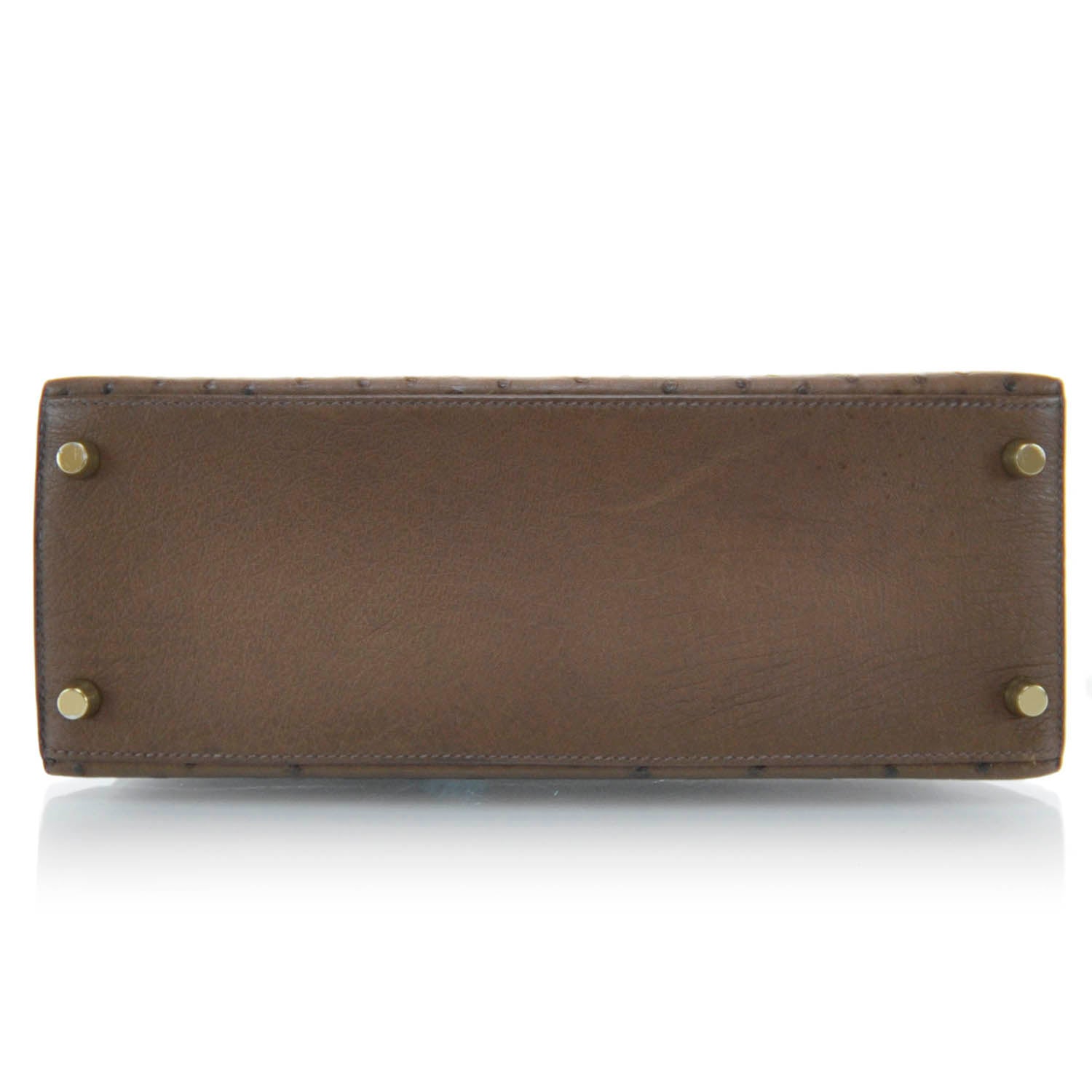 Hermes Ostrich Kelly 28 Chocolate 5 of 9