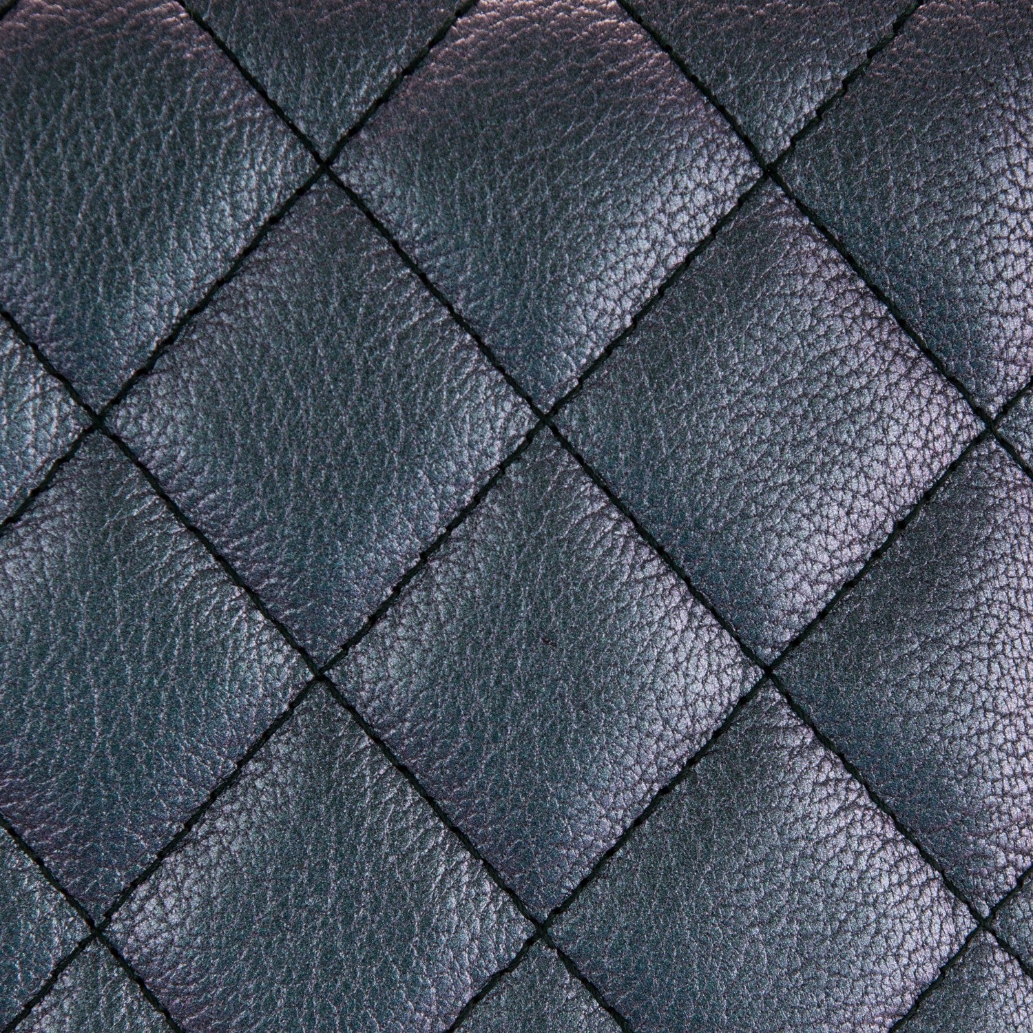 Chanel Iridescent Goatskin Quilted Wallet On Chain WOC Purple 9 of 9