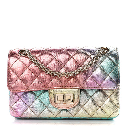 Chanel Metallic Goatskin Quilted Mini 2.55 Reissue Flap Multicolor 1 of 12