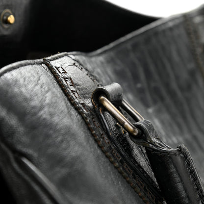 Fendi Distressed Lambskin Large Bag De Jour Tote Black 17 of 24