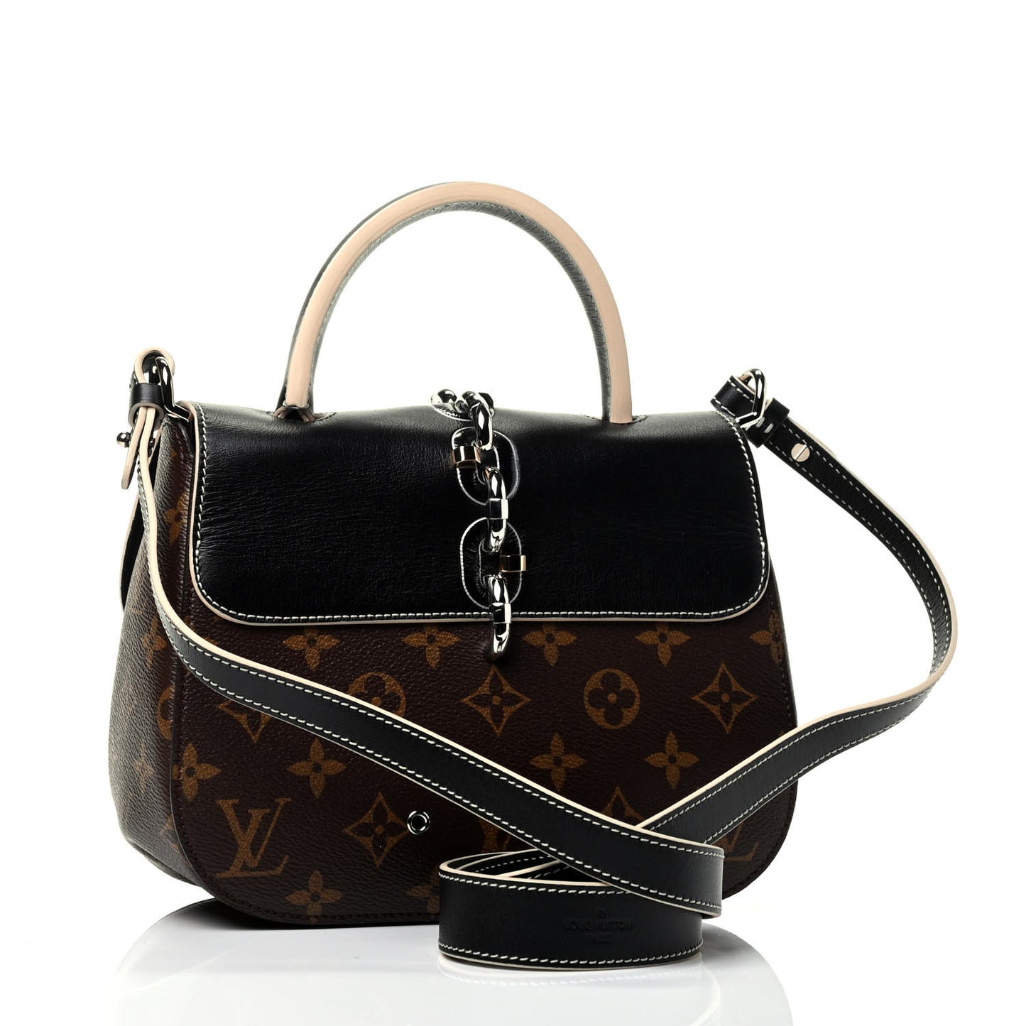 Calfskin Monogram Chain It Bag PM Black