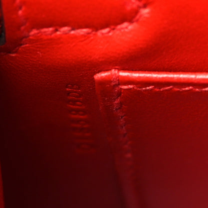 Hermes Chevre Mysore Mini Kelly Sellier 20 Rouge de Coeur 7 of 9