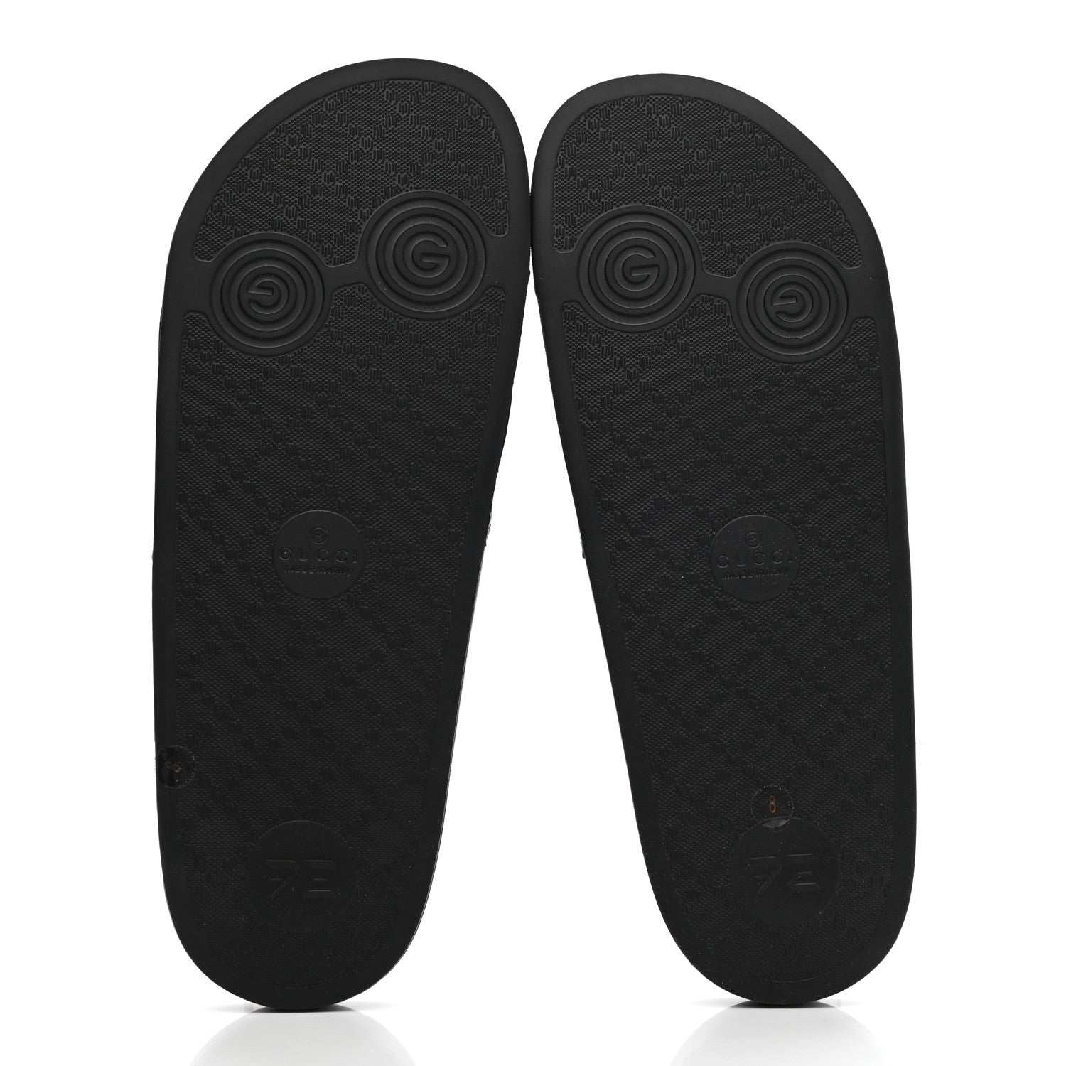 Gucci Microguccissima Mens Slide Sandals 8 Black 5 of 9