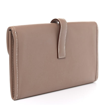 Hermes Swift Jige Duo Clutch Etoupe 3 of 9