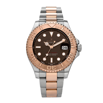 Rolex Stainless Steel 18K Everose Gold 37mm Yacht-Master Watch Chocolate 268621 1 of 5