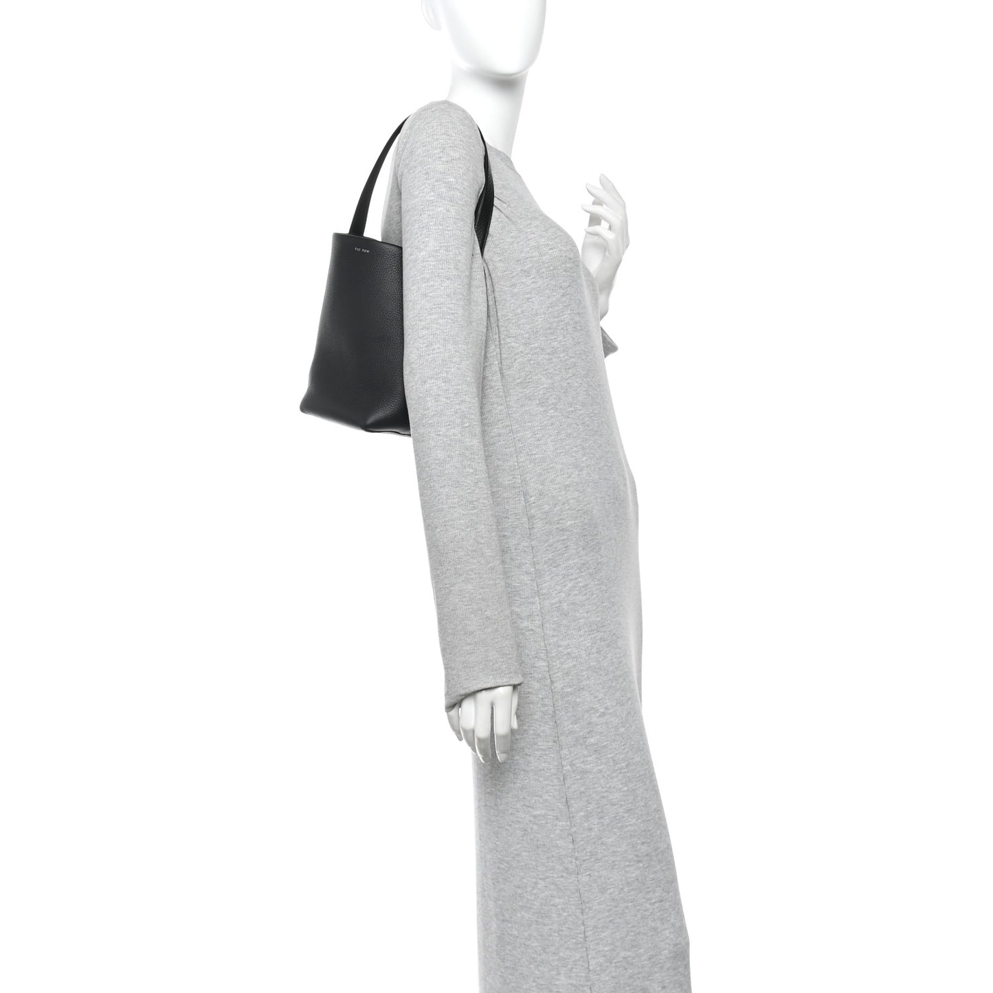 Grained Calfskin Small N/S Park Tote Black