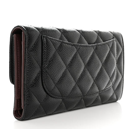 Chanel Caviar Quilted Large Flap Wallet Black 3 of 13