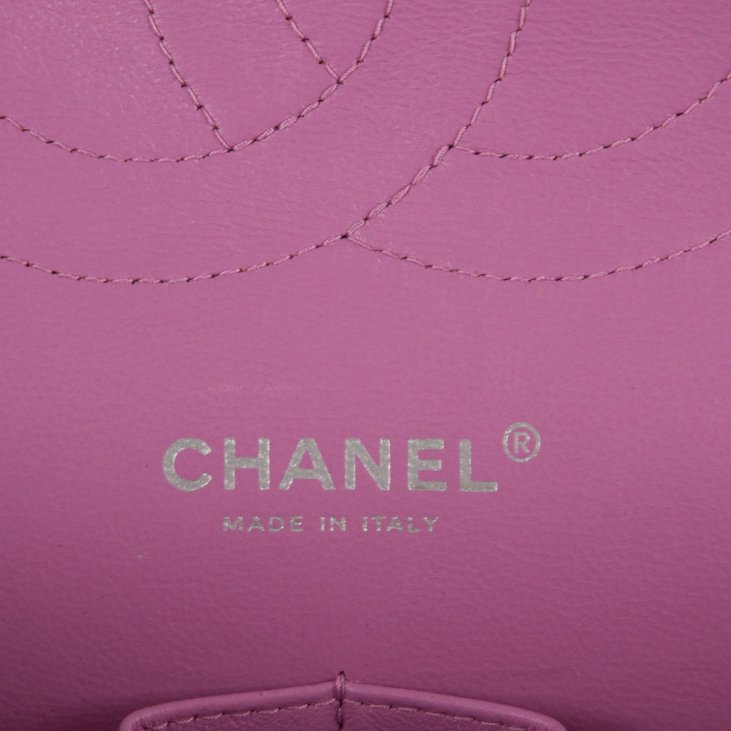 Lambskin Quilted Jumbo Double Flap Light Purple