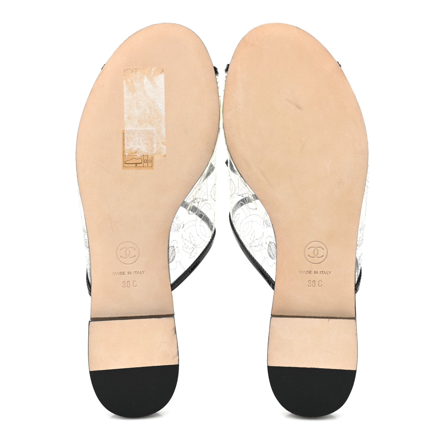Chanel PVC Fantasy Patent CC Mules 38 Black 5 of 8