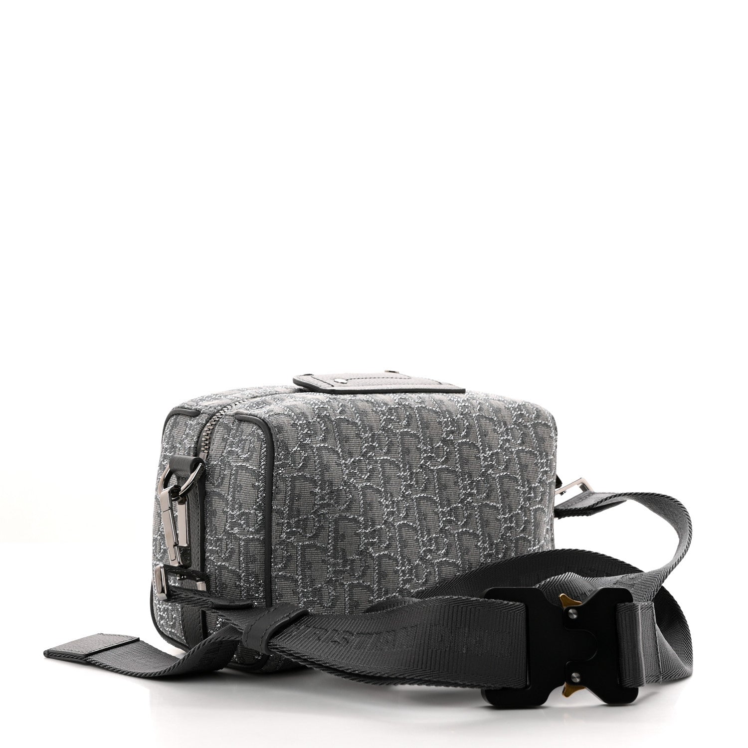 Christian Dior Oblique Jacquard Lingot 22 Bag Silver 3 of 11