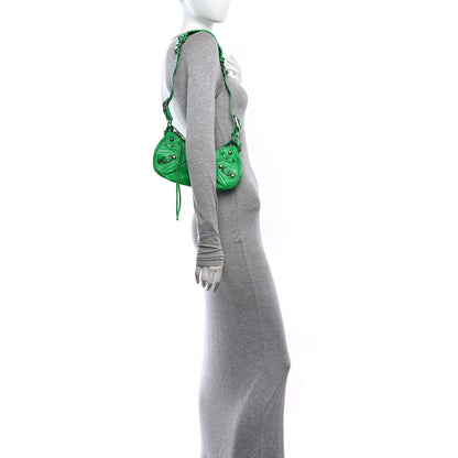 Balenciaga Agneau Arena Le Cagole Shoulder Bag XS Vivid Green 2 of 11