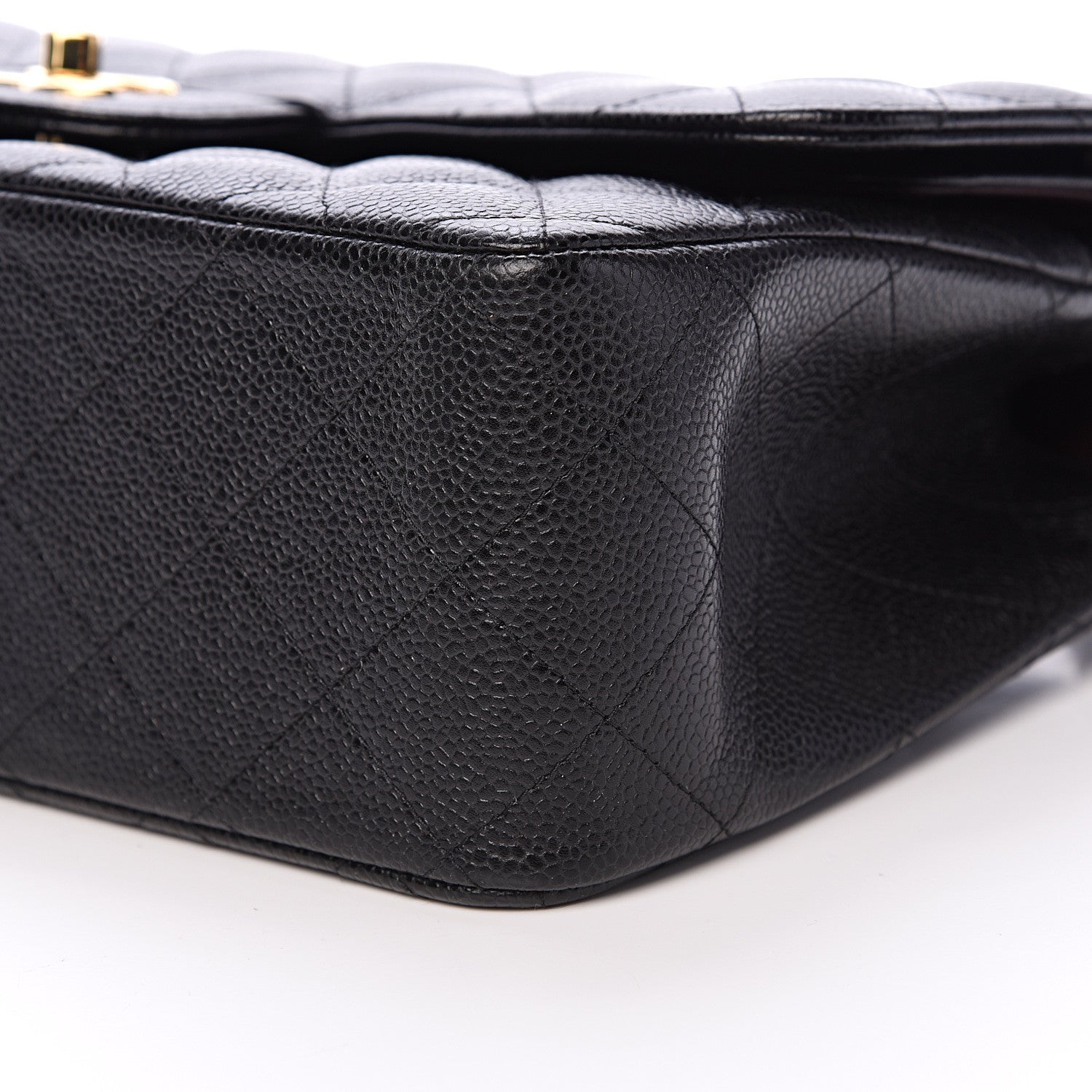 Chanel Caviar Quilted Jumbo Double Flap Black 9 of 10