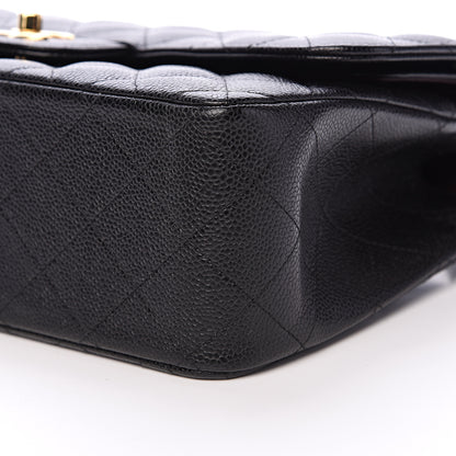 Chanel Caviar Quilted Jumbo Double Flap Black 9 of 10