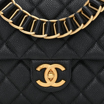 Chanel Caviar Quilted Chain Soul Flap Black 8 of 10