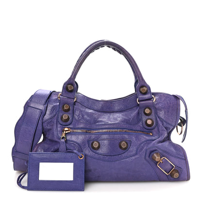 Balenciaga Agneau Giant 21 Rose Gold Hardware City Bleu Lavande 3 of 12