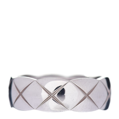Chanel 18K White Gold Small Coco Crush Ring 54 6.75 1 of 5