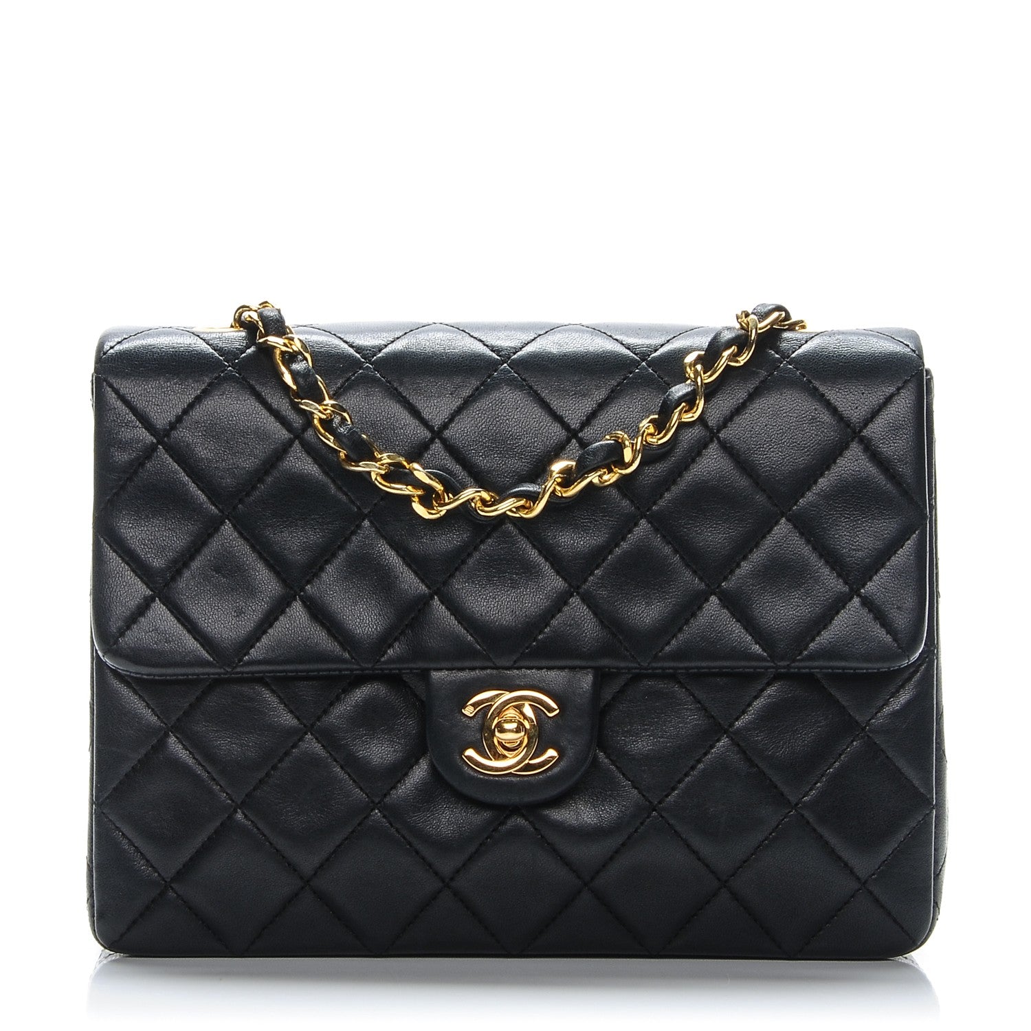 Chanel Lambskin Quilted Small Flap Black 1 of 8
