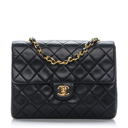 Chanel Lambskin Quilted Small Flap Black 1 of 8