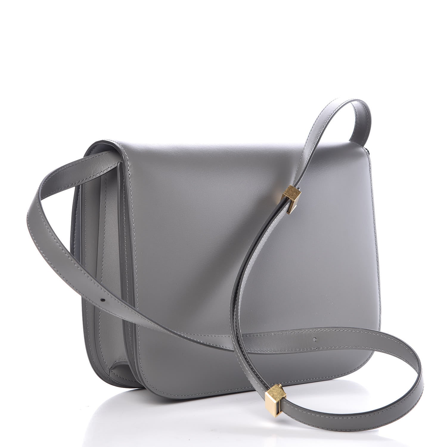 Celine Box Calfskin Medium Classic Box Flap Bag Zinc 3 of 9