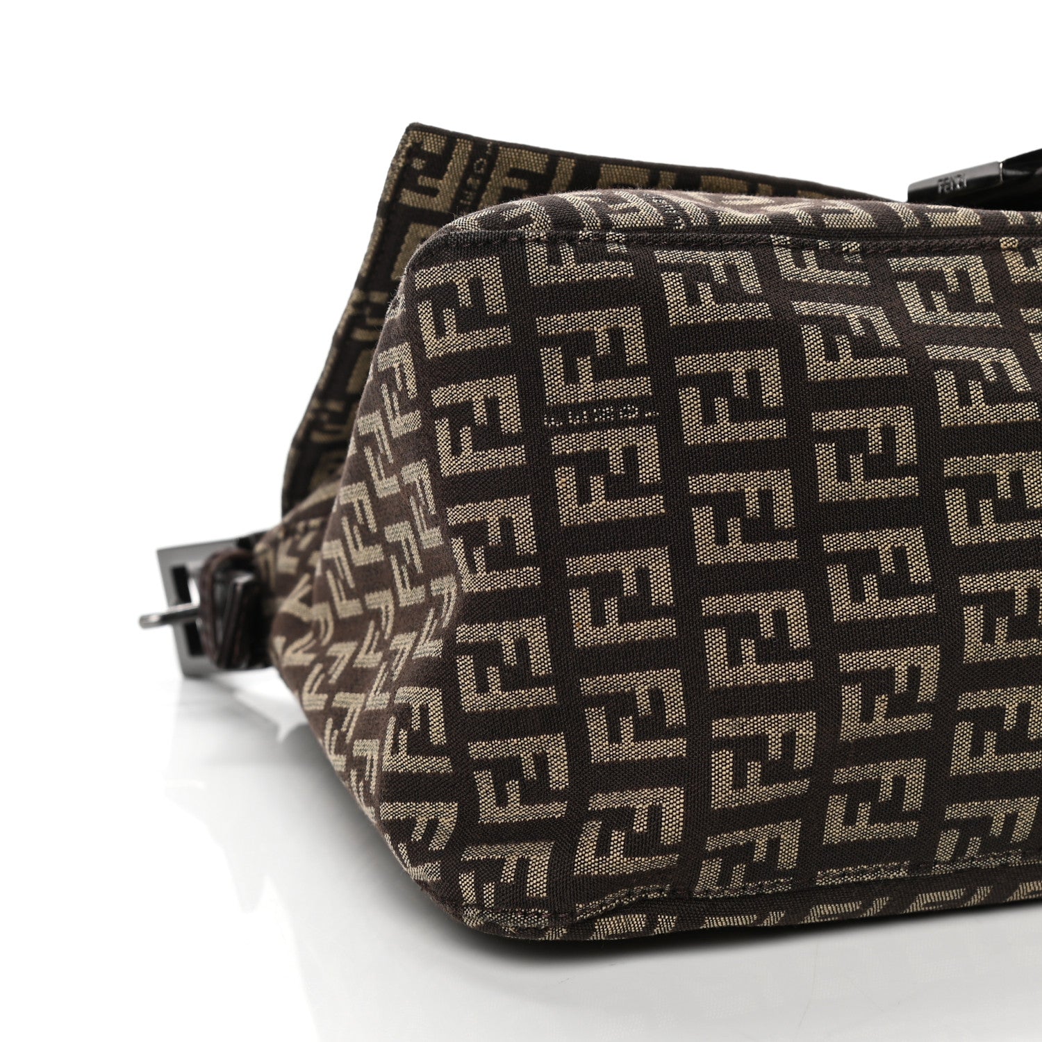 Fendi Zucchino Vitello Mama Baguette Testa di Moro Beige 14 of 26