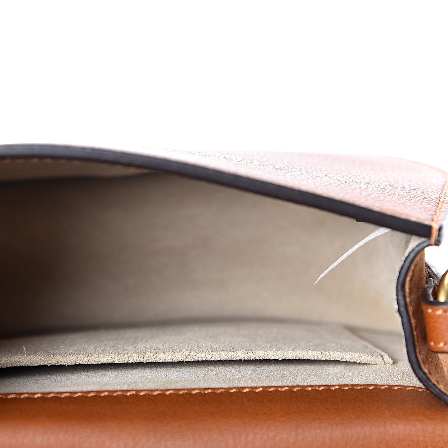 Chloe Calfskin Suede Small Nile Bracelet Bag Caramel 4 of 9