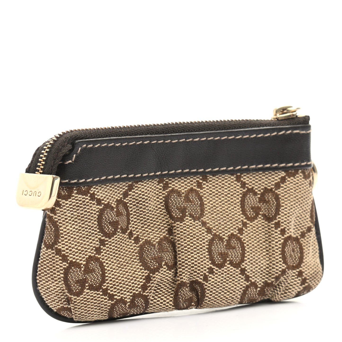 Monogram Interlocking G Small Coin Purse Dark Brown