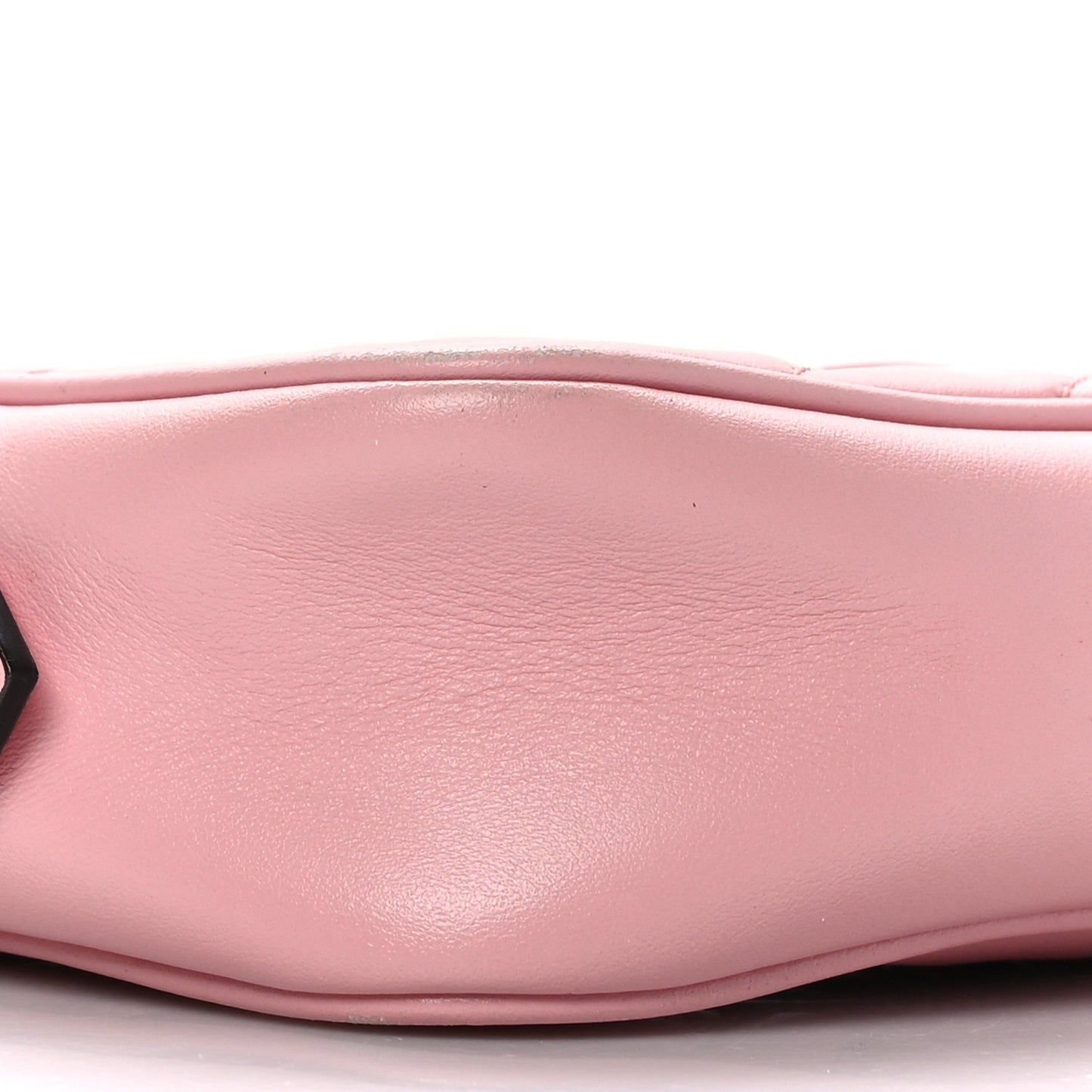 Calfskin Matelasse Mini GG Marmont Chain Shoulder Bag Wild Rose