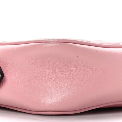 Gucci Calfskin Matelasse Mini GG Marmont Chain Shoulder Bag Wild Rose 9 of 11