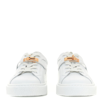 Hermes Calfskin Day Sneakers 41 White 5 of 10