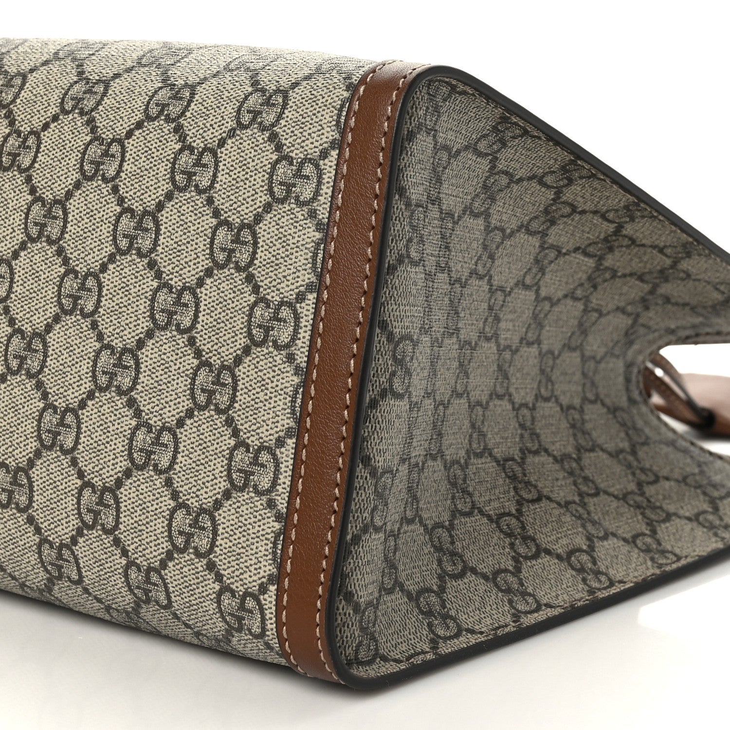 Gucci GG Supreme Monogram Medium Padlock Tote Beige Cuir 9 of 9