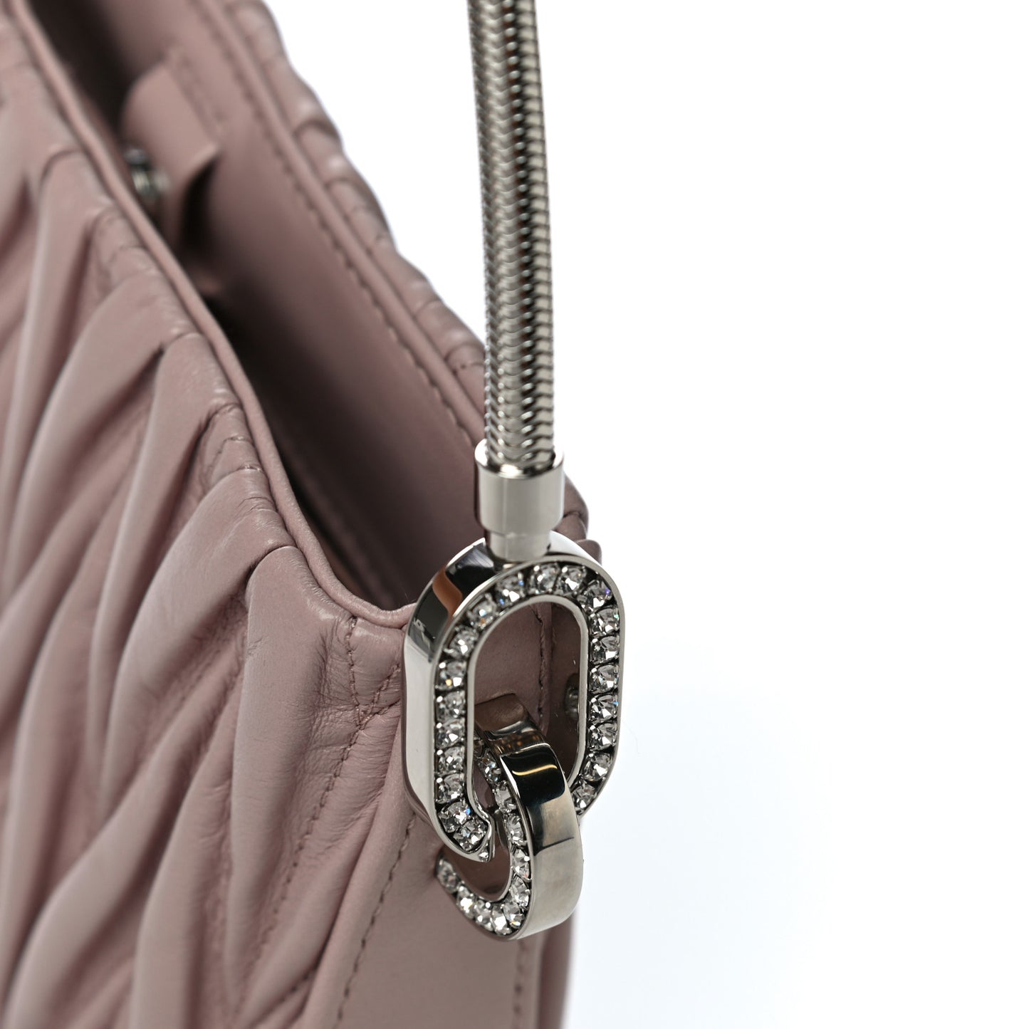 Nappa Matelasse Sassy Handbag Opale