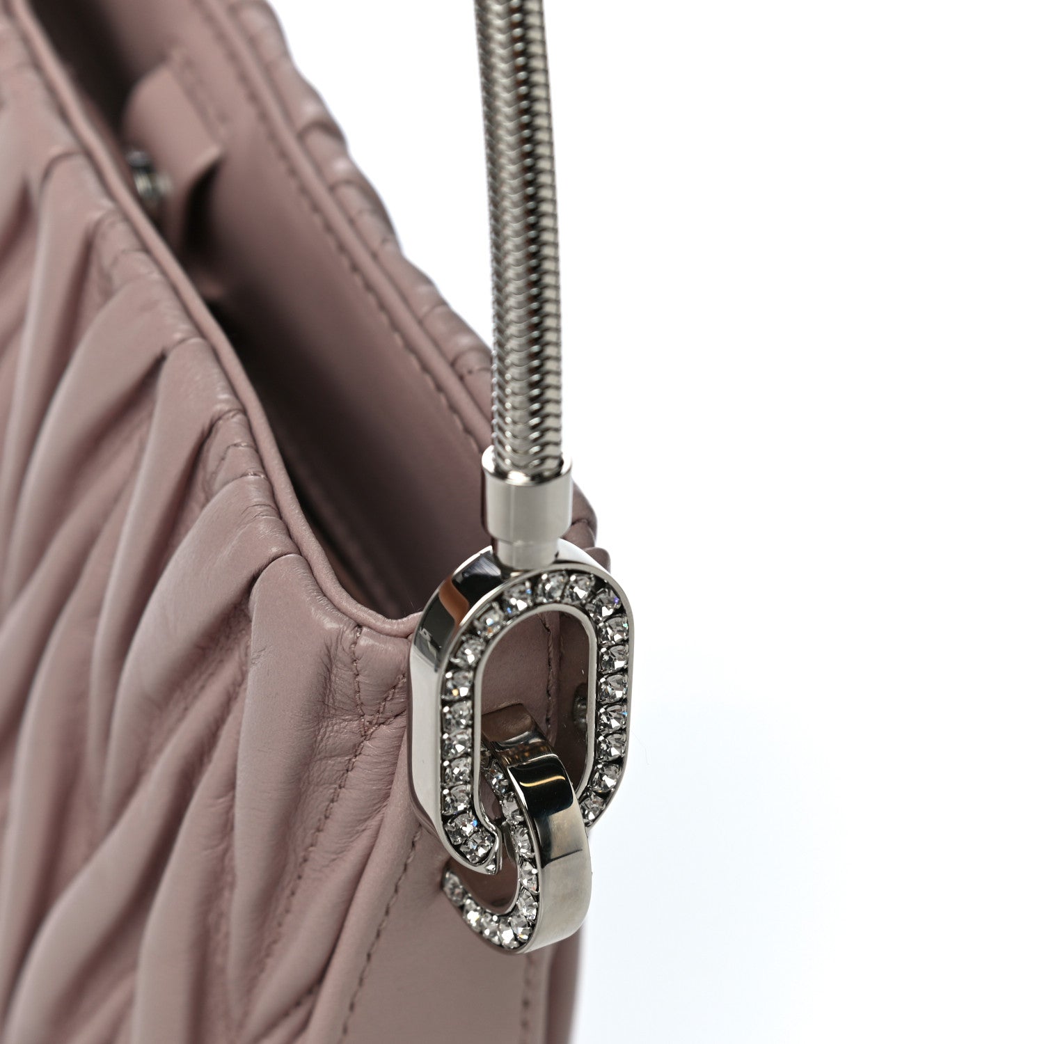 Miu Miu Nappa Matelasse Sassy Handbag Opale 13 of 14
