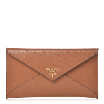 Prada Vitello Move Envelope Wallet Caramel 1 of 8