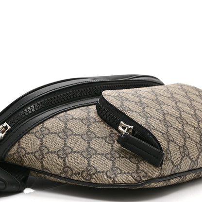 Gucci GG Supreme Monogram Large Belt Bag Beige Ebony Black 10 of 11
