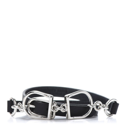 Hermes Swift Etrier Double Tour Bracelet T2 Black 1 of 6