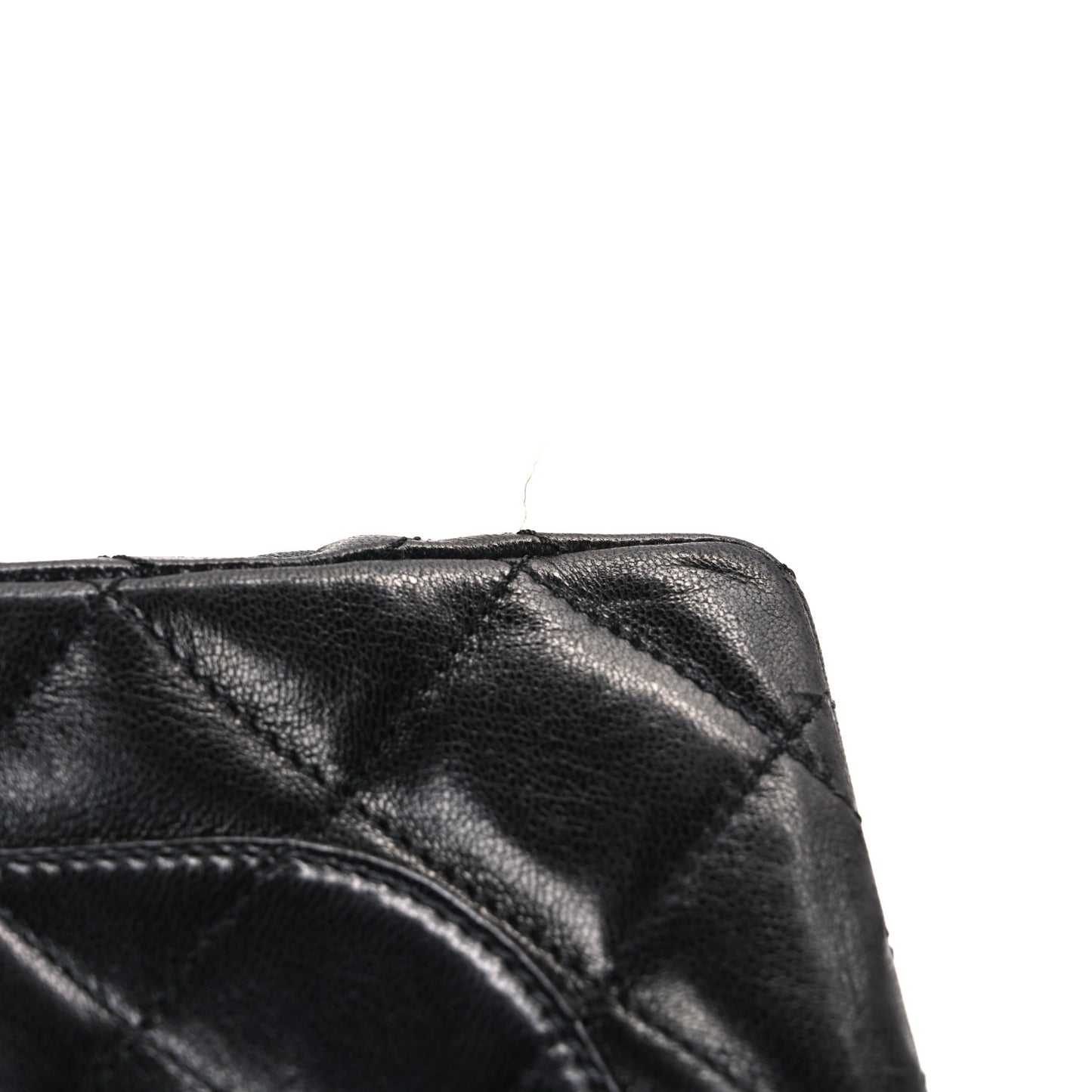Lambskin Quilted Medium Single Flap Black