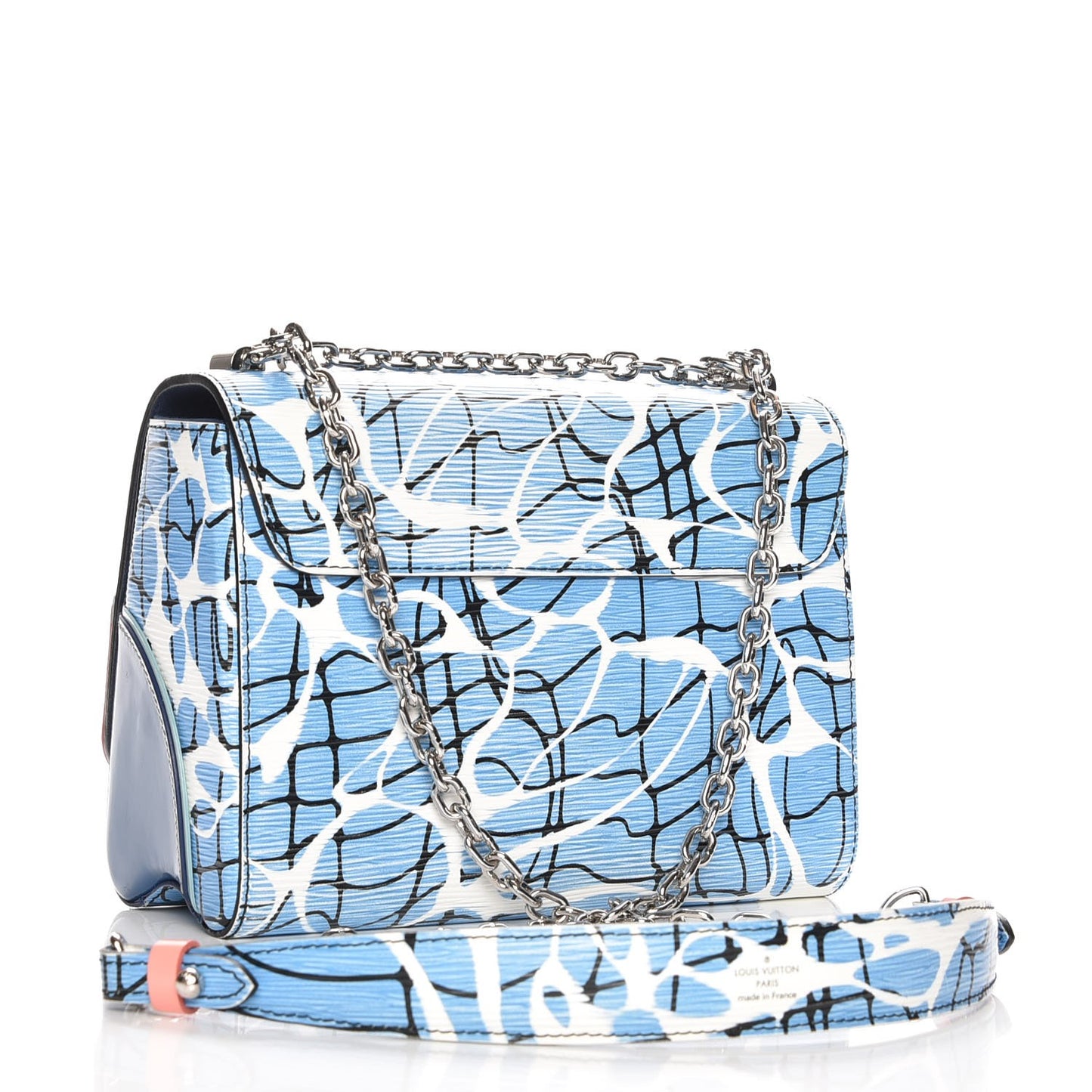 Epi Twist Shoulder Bag MM Aqua