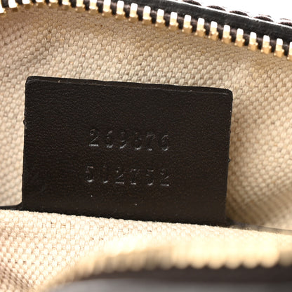 Gucci Monogram Vintage Web Small Boston Dark Brown 7 of 10
