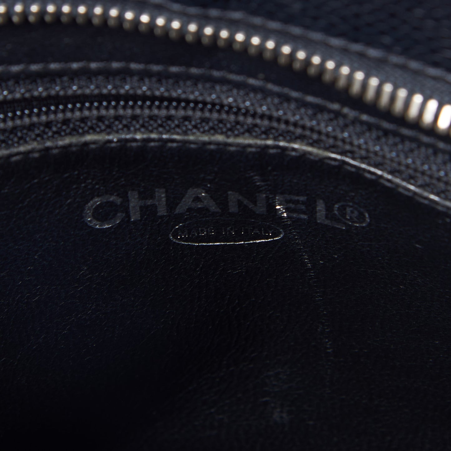 Caviar Quilted Medallion Tote Black