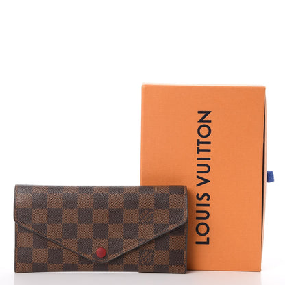 Louis Vuitton Damier Ebene Josephine Wallet Red 17 of 17